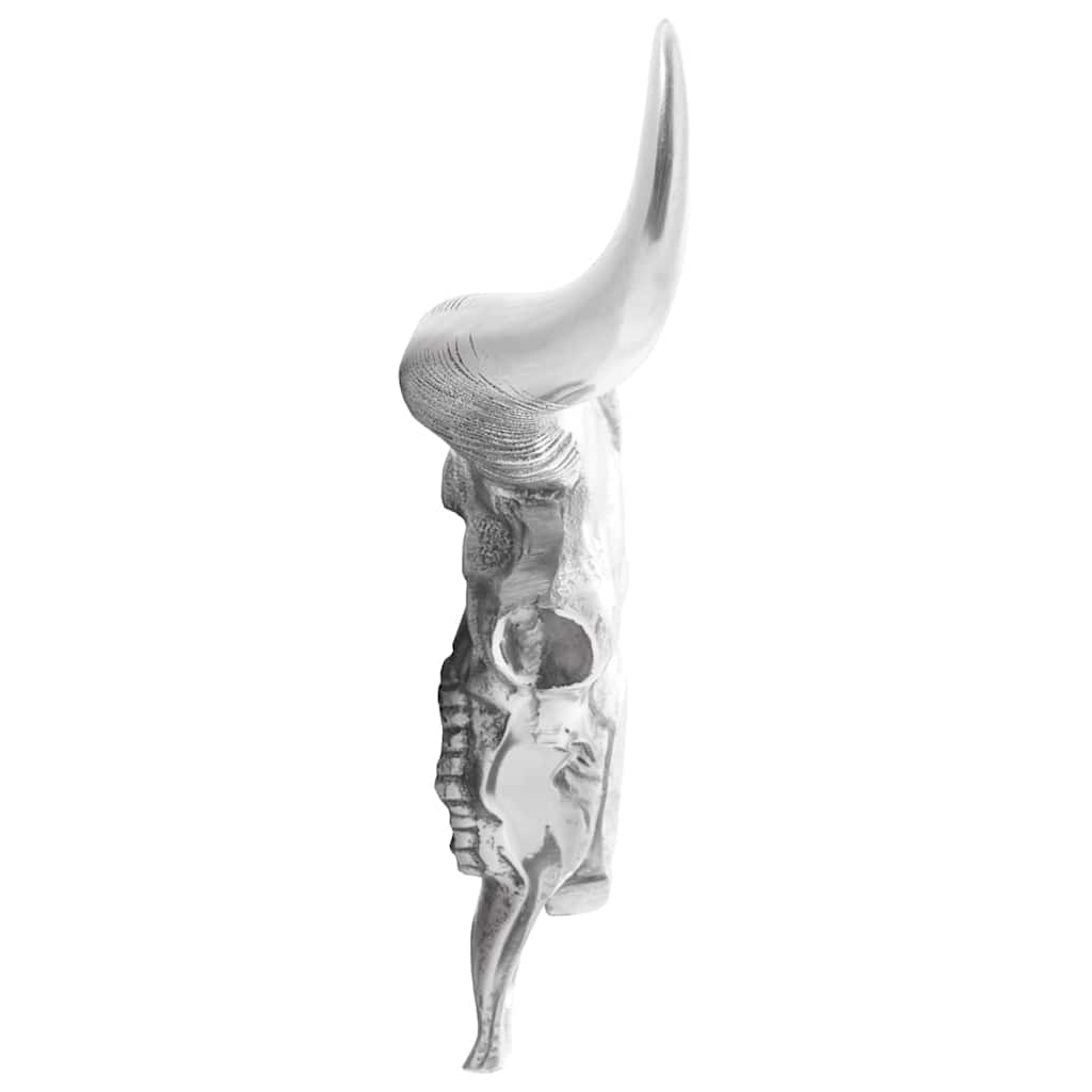 Crâne de taureau Argenté  Aluminium - Imagem 12