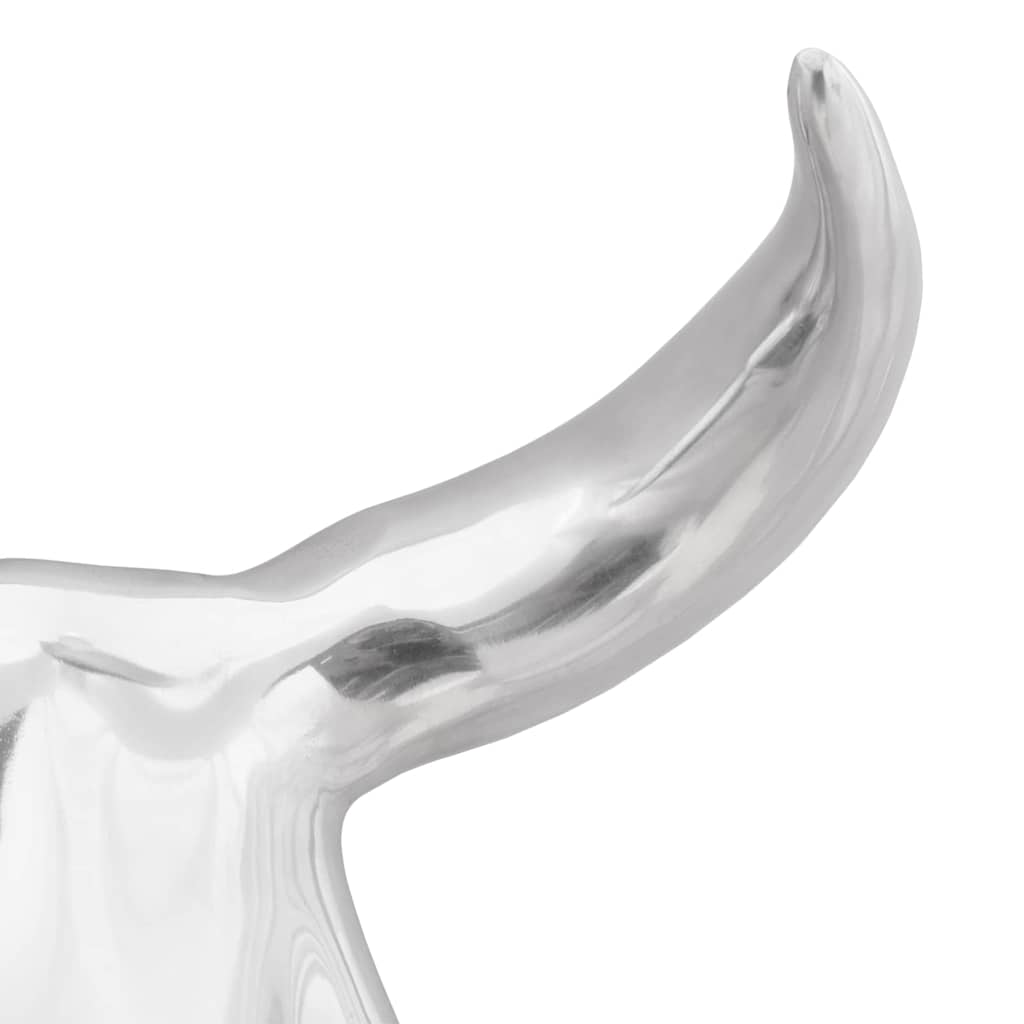 Crâne de taureau Argenté  Aluminium - Imagem 5