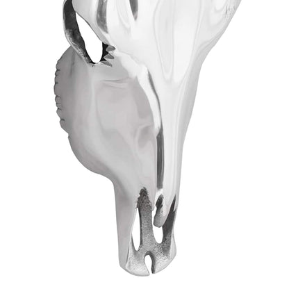 Crâne de taureau Argenté  Aluminium - Imagem 6