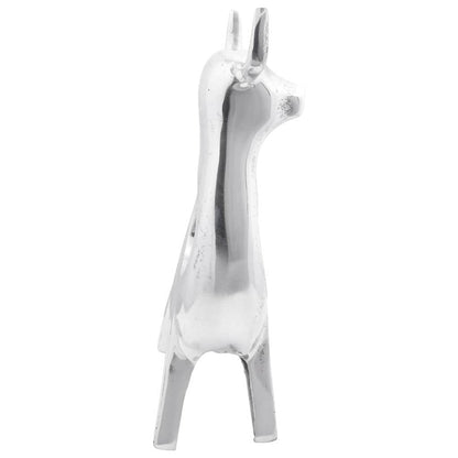 Sculpture Taureau Aluminium Argenté | Déco - Sensuri Maison