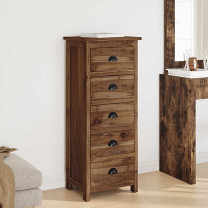 Commode avec tiroir   Bois de teck massif - Imagem 1