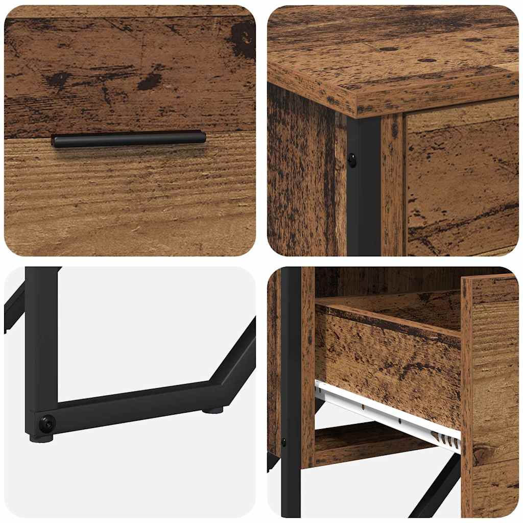 Commode avec tiroir 2 pcs Chêne artisanal - Imagem 20