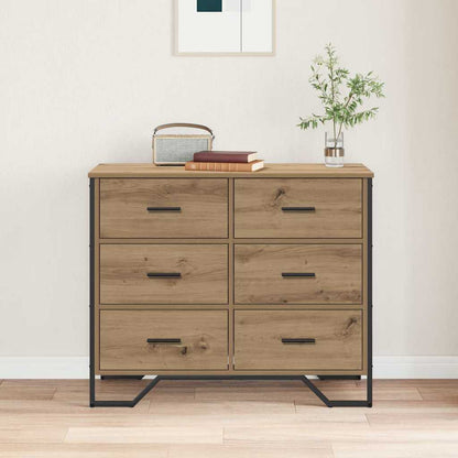 Commode avec tiroir 2 pcs Chêne artisanal - Imagem 4