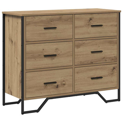 Commode avec tiroir 2 pcs Chêne artisanal - Imagem 2