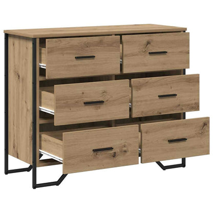 Commode avec tiroir 2 pcs Chêne artisanal - Imagem 5