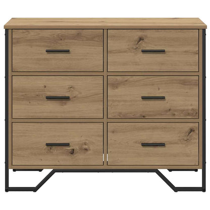 Commode avec tiroir 2 pcs Chêne artisanal - Imagem 6
