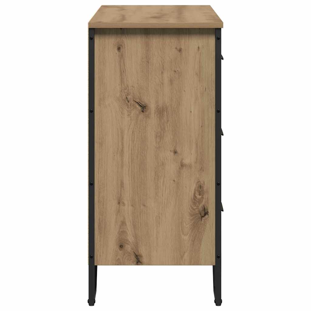 Commode avec tiroir 2 pcs Chêne artisanal - Imagem 7