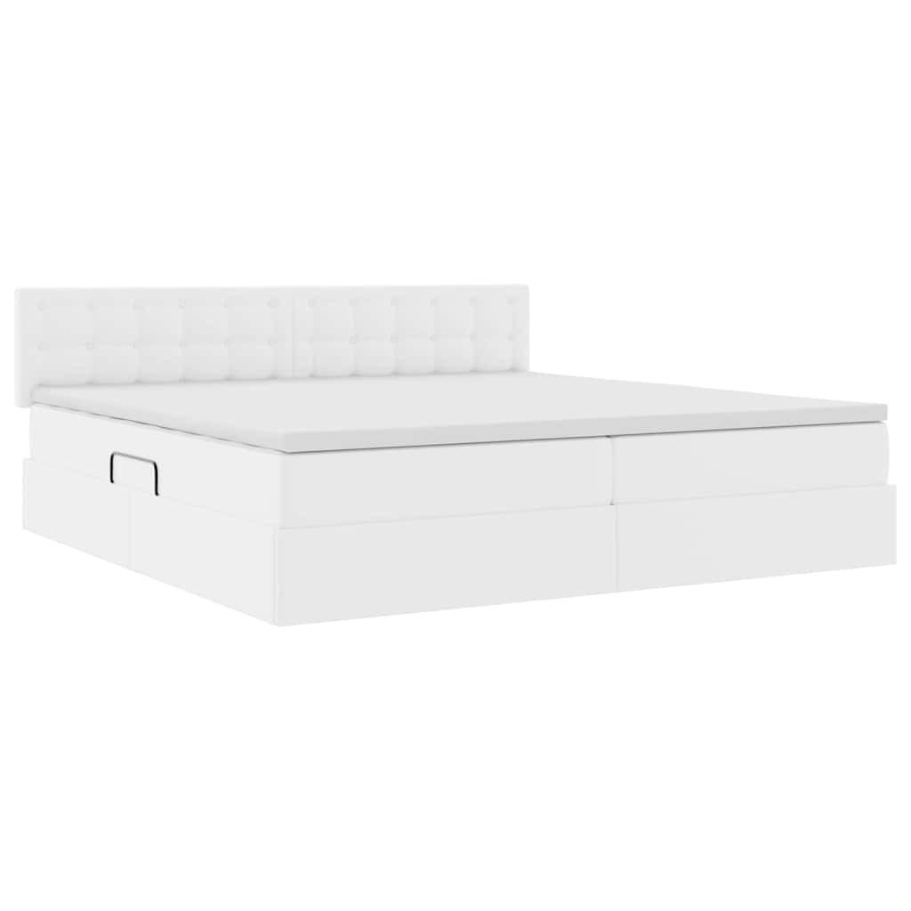 Lit avec rangement et LED avec matelas Gris clair - Imagem 6