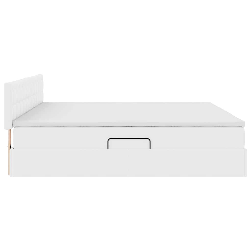 Lit avec rangement et LED avec matelas Gris clair - Imagem 11