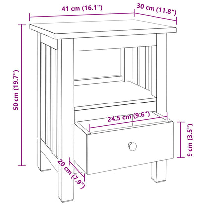 Table de chevet   Bois de Mahogany Massif - Imagem 13