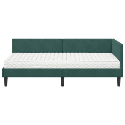 Cadre de lit d'angle avec matelas Autre 2 pcs  Velours - Imagem 18