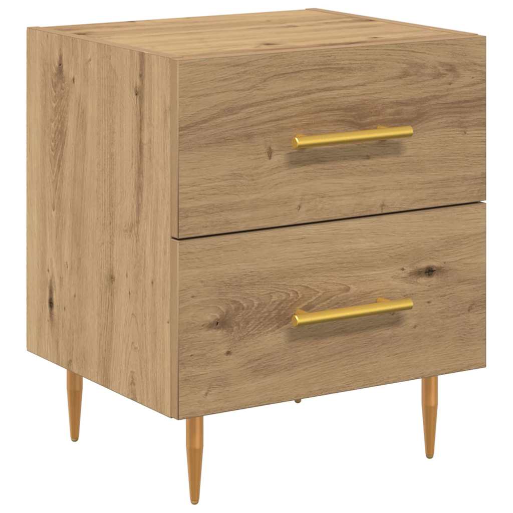 Cabinet de chevet avec tiroir Chêne artisanal - Imagem 2