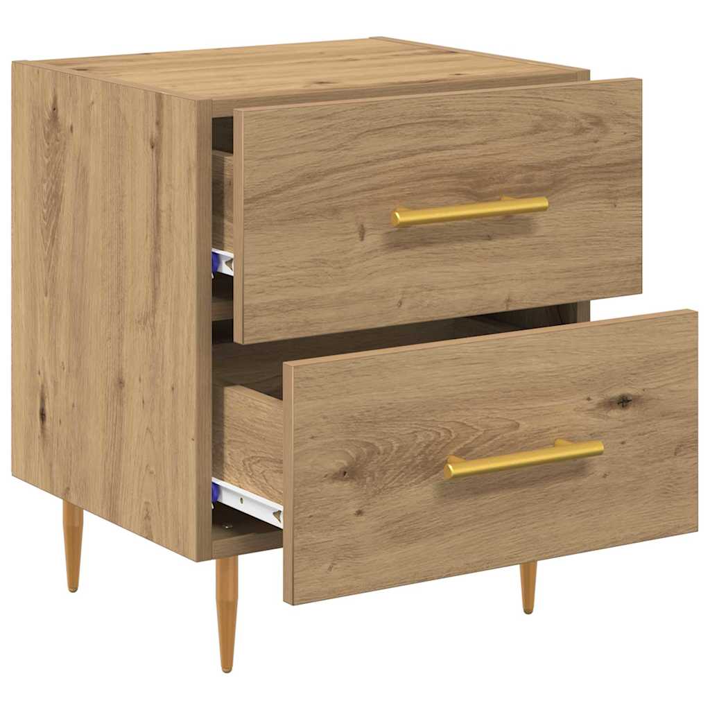 Cabinet de chevet avec tiroir Chêne artisanal - Imagem 5