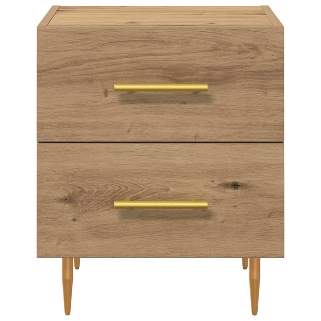 Cabinet de chevet avec tiroir Chêne artisanal - Imagem 6