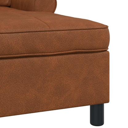 Chaise longue Brun Brillant  PU antique - Imagem 18