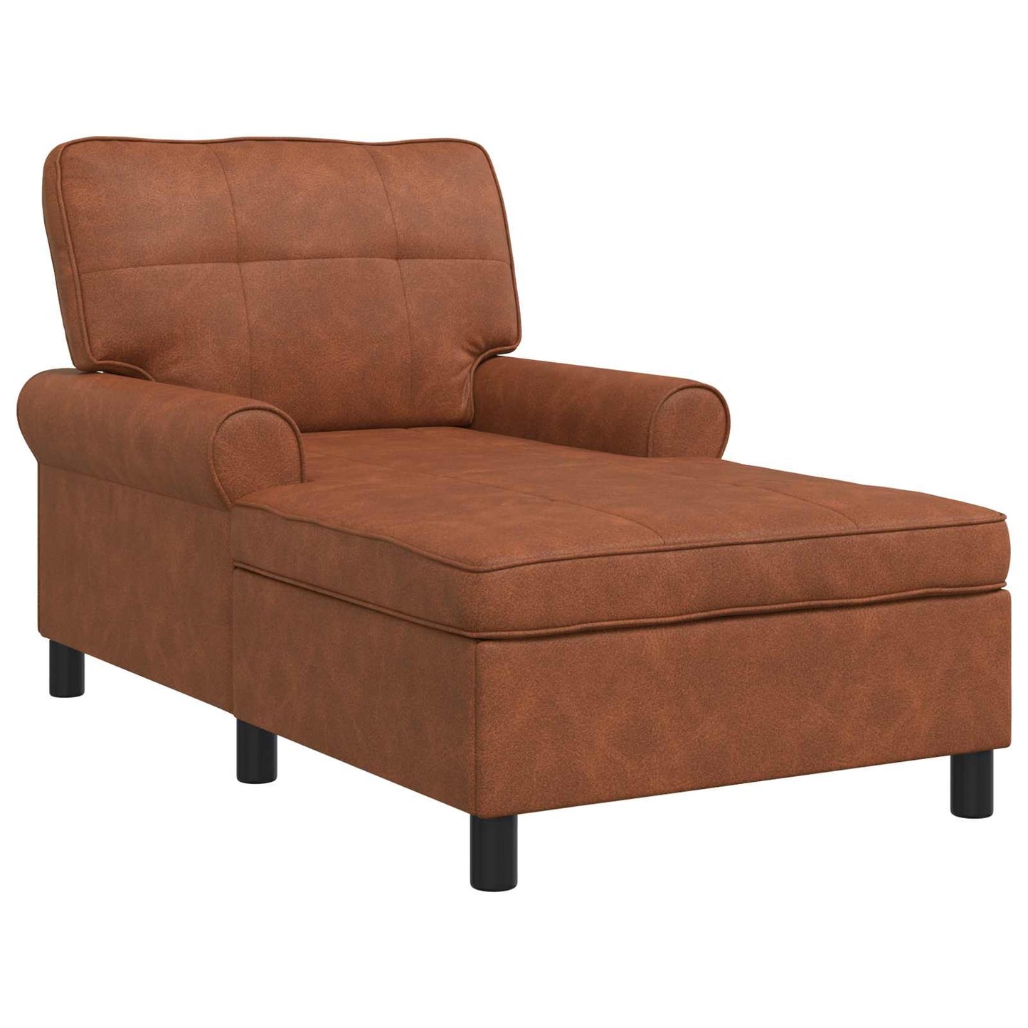 Chaise longue Brun Brillant  PU antique - Imagem 13