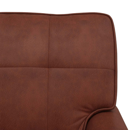 Chaise longue Brun Brillant  PU antique - Imagem 9