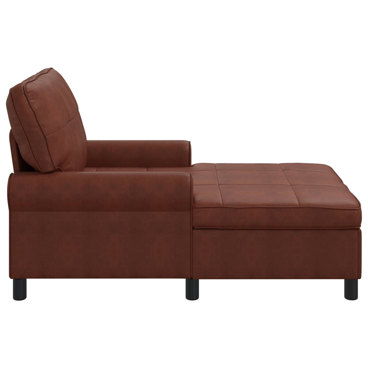 Chaise longue Brun Brillant  PU antique - Imagem 5