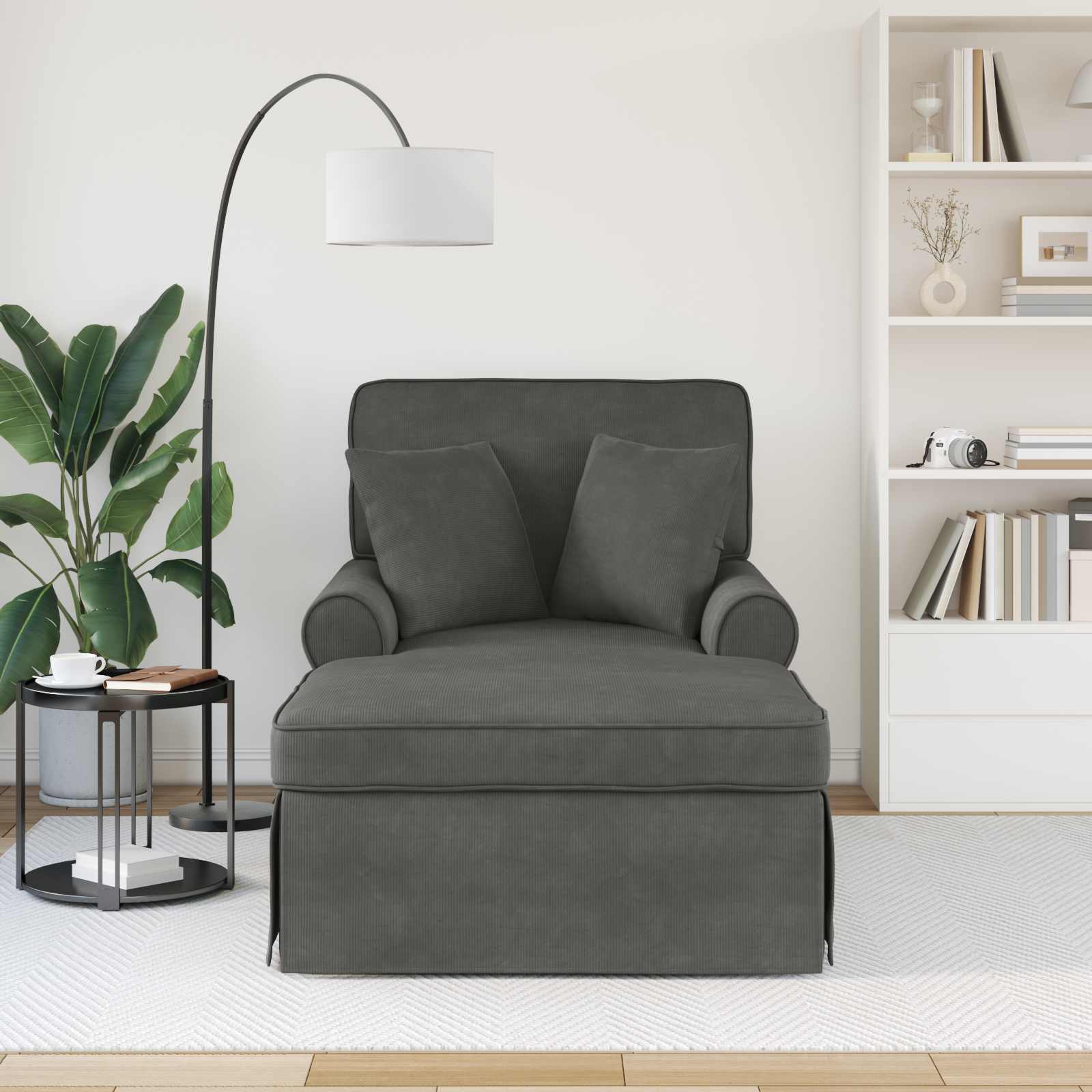 Chaise lounge avec jupe avec coussin - Imagem 14