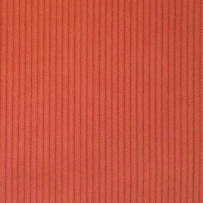 Chaise longue avec jupe - Style contemporain - Velours côtelé orange - Sensuri Maison
