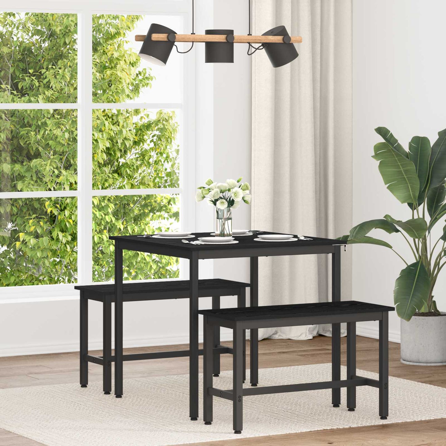 Table de salle à manger / Table de repas  MÉTAL - Imagem 1