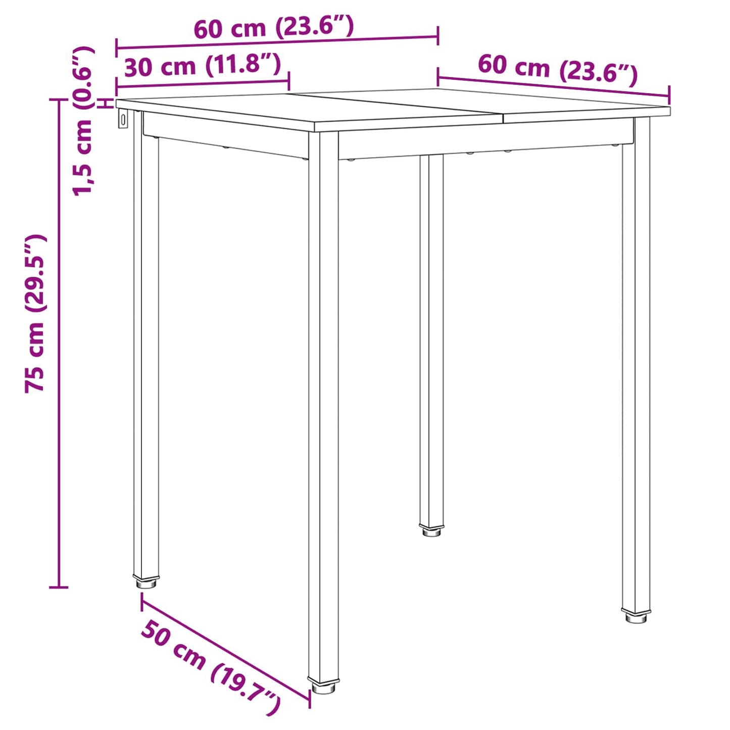 Table de salle à manger / Table de repas - Sensuri Maison