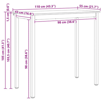 Table de bar /  Bois de pin massif - Sensuri Maison