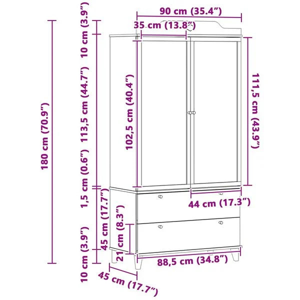 Armoire Tableau Noir avec tiroir ROROS - Imagem 6