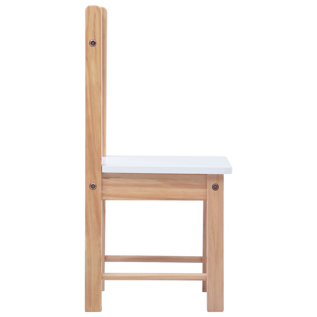 Ensemble de table et chaises pour enfants 3 pcs Noir et