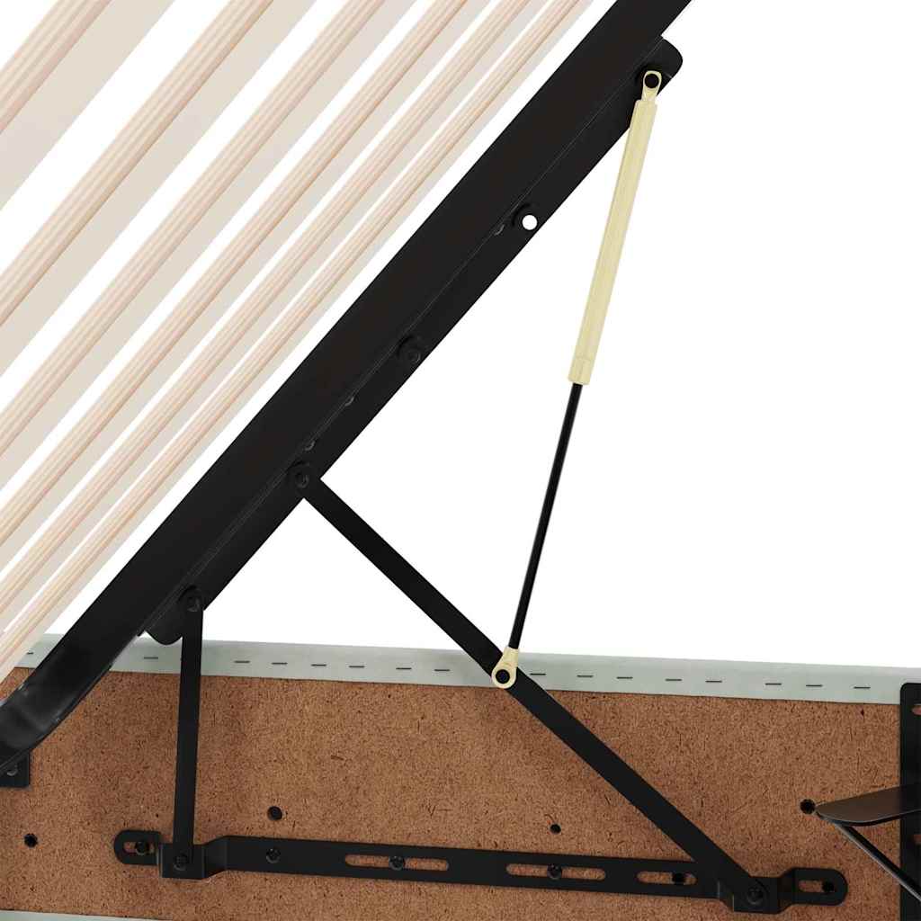 Lit avec rangement et LED   Velours - Imagem 8