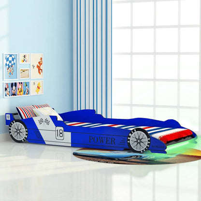 Lit voiture de course pour enfants avec LED 90 x 200 cm - Imagem 5
