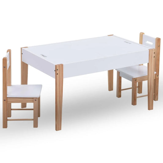 Ensemble de table et chaises pour enfants 3 pcs Noir et