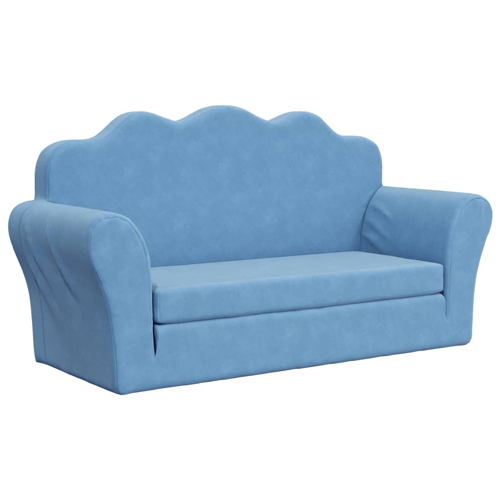 Canapé-lit pour enfants 2 places  peluche douce - Imagem 2