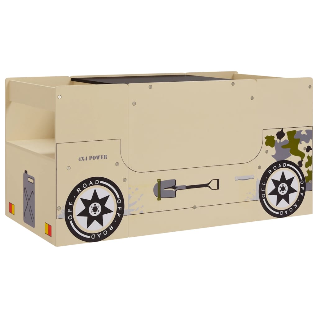 Table et chaises enfant 3 pcs Véhicule tout-terrain MDF - Imagem 2