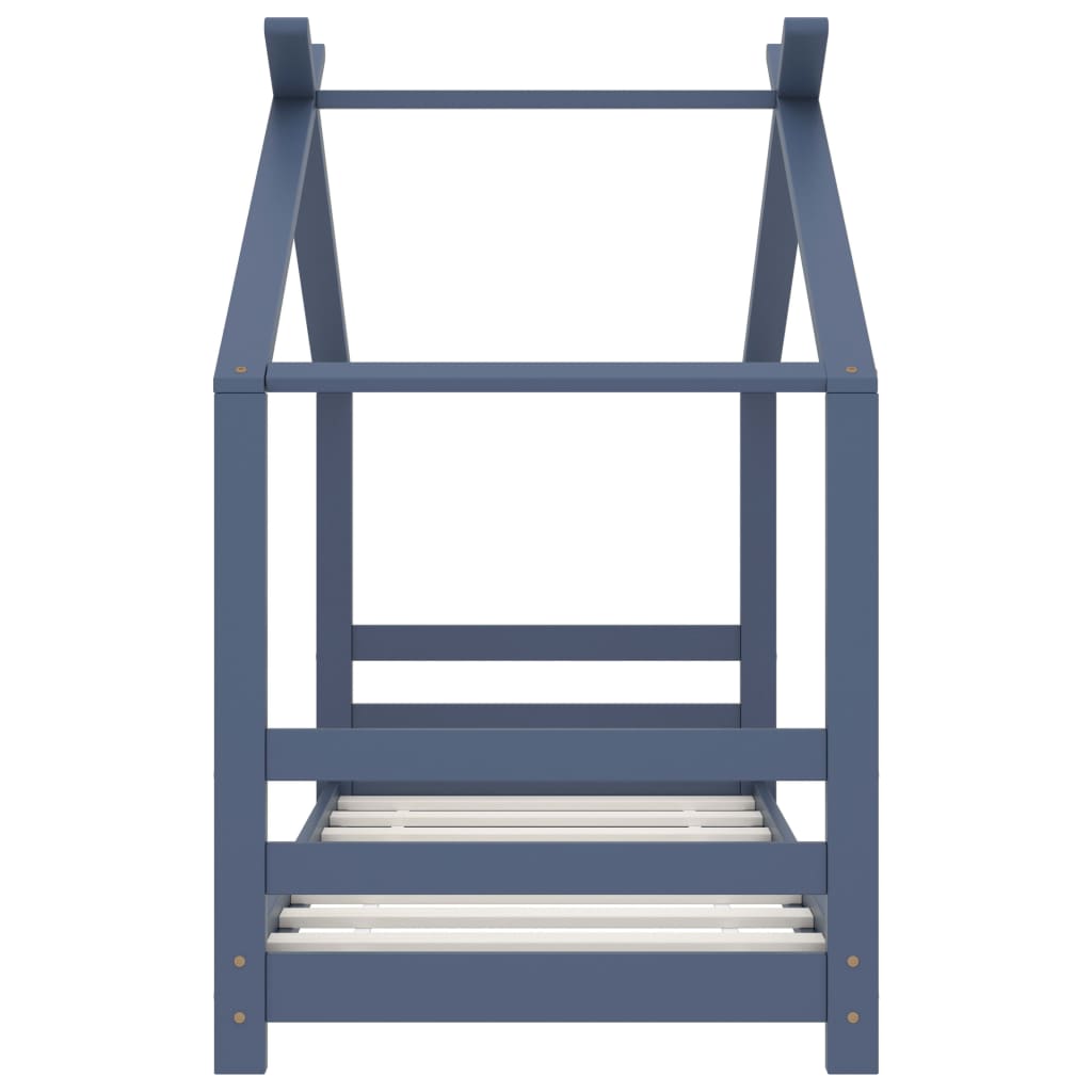 Cadre de lit d'enfant  Bois de pin massif 70x140 cm - Imagem 2