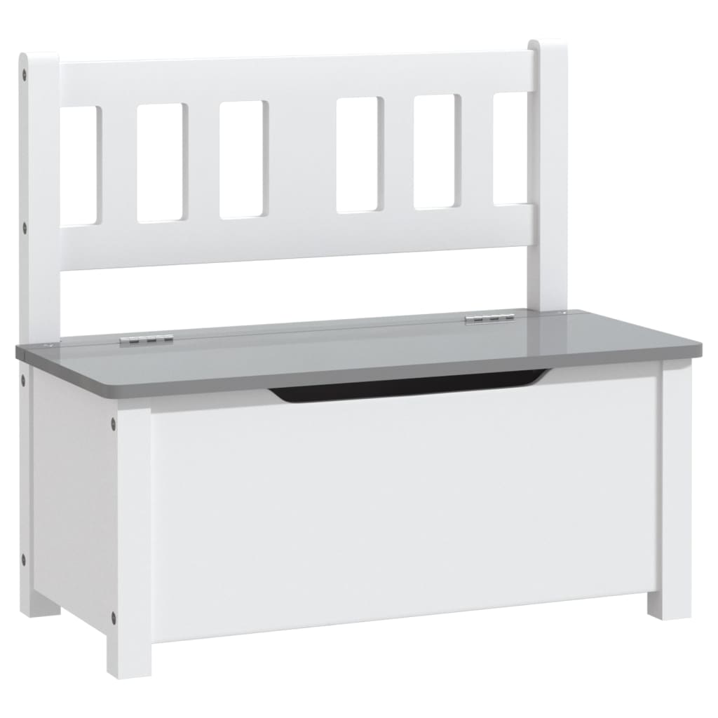 Ensemble de table et chaises enfants 4 pcs  et gris MDF - Imagem 5