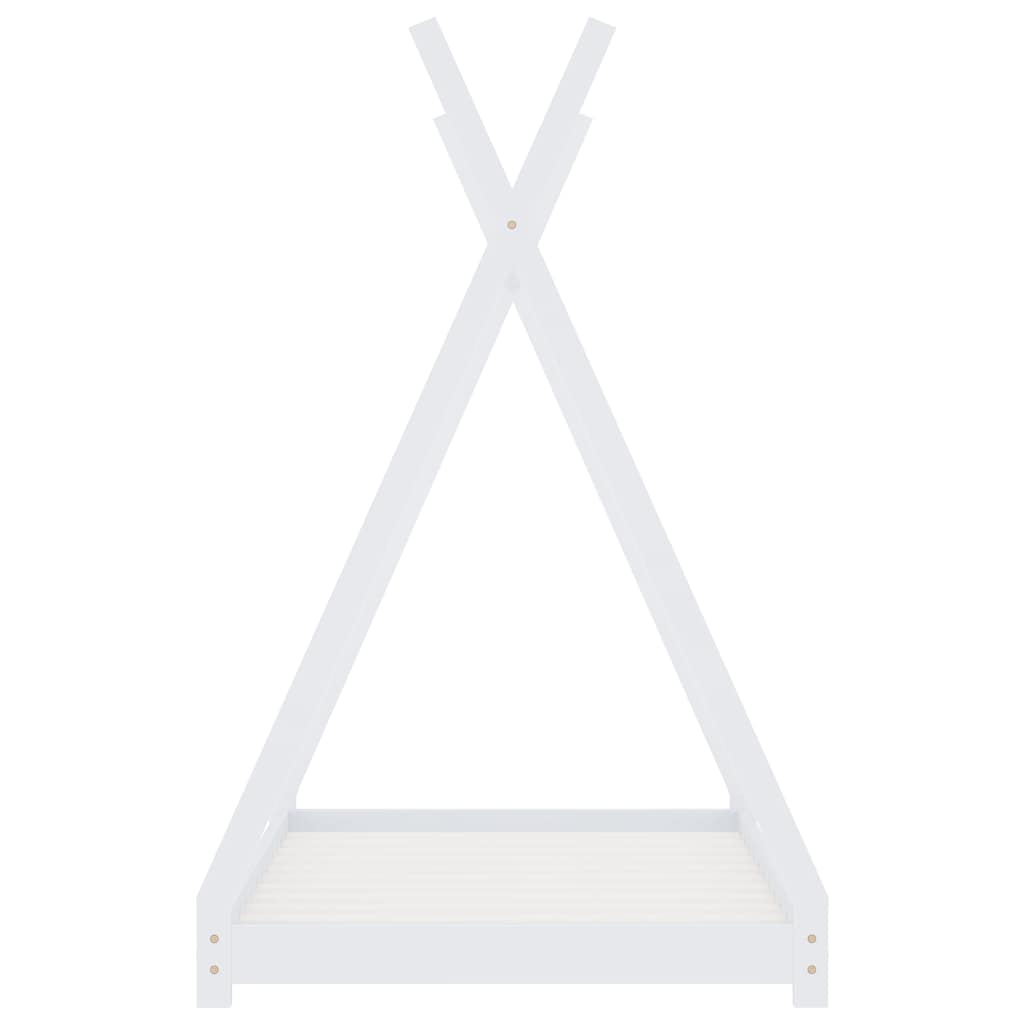 Cadre de lit d'enfant  Bois de pin massif 80x160 cm - Imagem 3