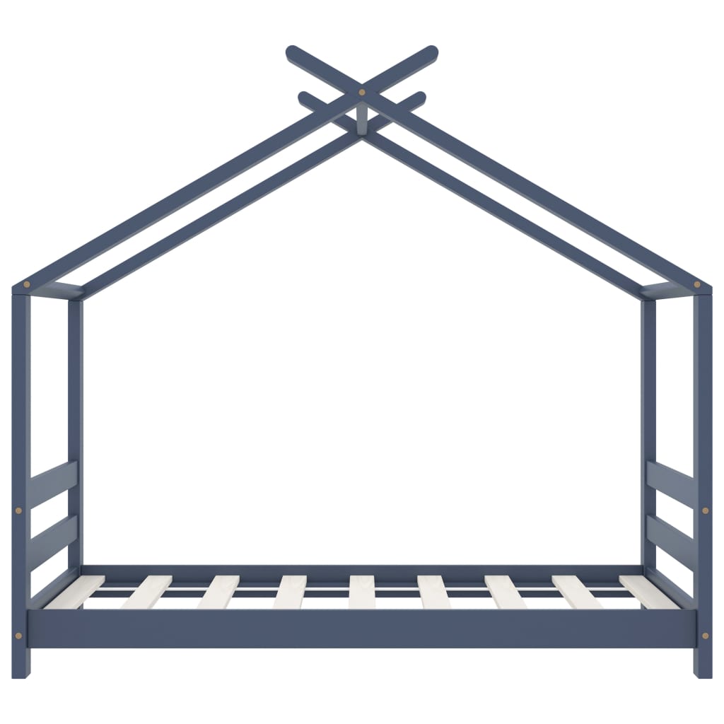 Cadre de lit d'enfant  Bois de pin massif 70x140 cm - Imagem 3