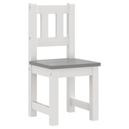 Ensemble de table et chaises enfants 4 pcs  et gris MDF - Imagem 6