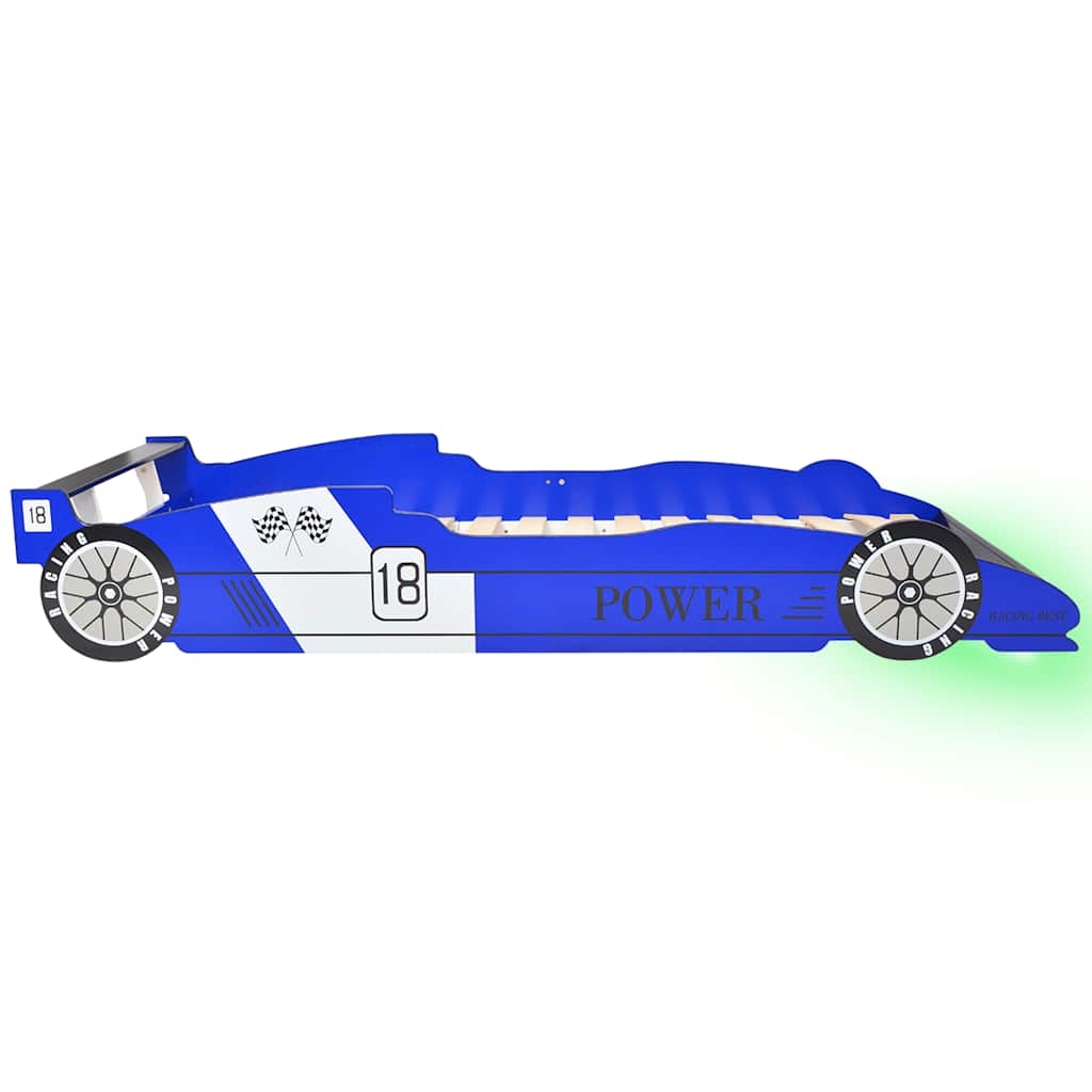 Lit voiture de course pour enfants avec LED 90 x 200 cm - Imagem 1