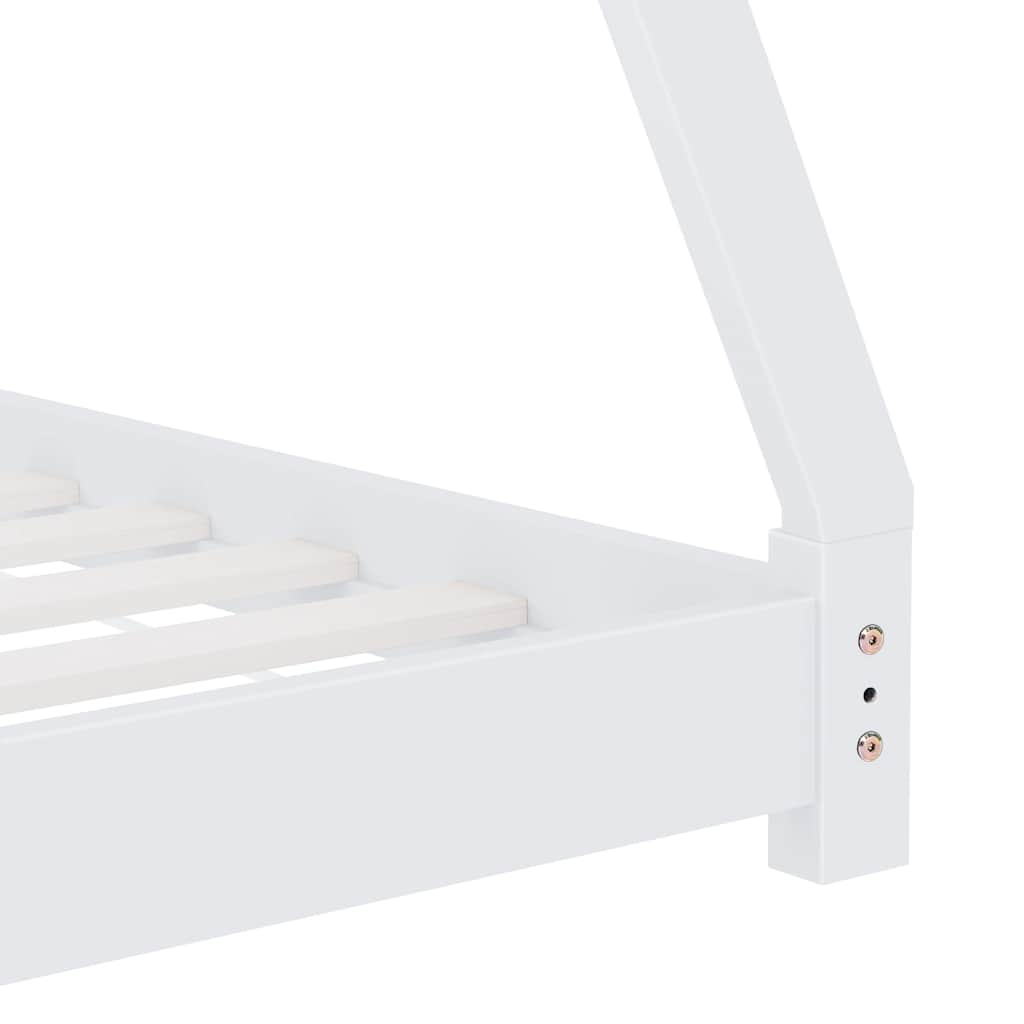 Cadre de lit d'enfant  Bois de pin massif 80x160 cm - Imagem 5