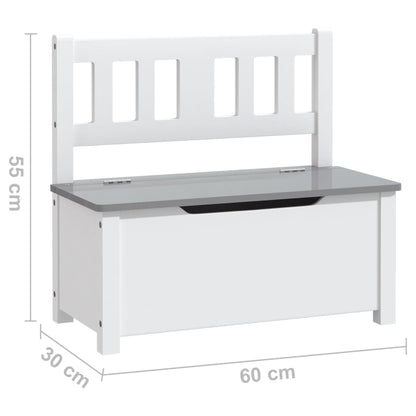 Ensemble de table et chaises enfants 4 pcs  et gris MDF - Imagem 8