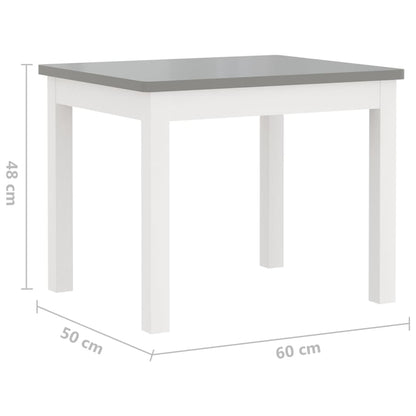 Ensemble de table et chaises enfants 4 pcs  et gris MDF - Imagem 2